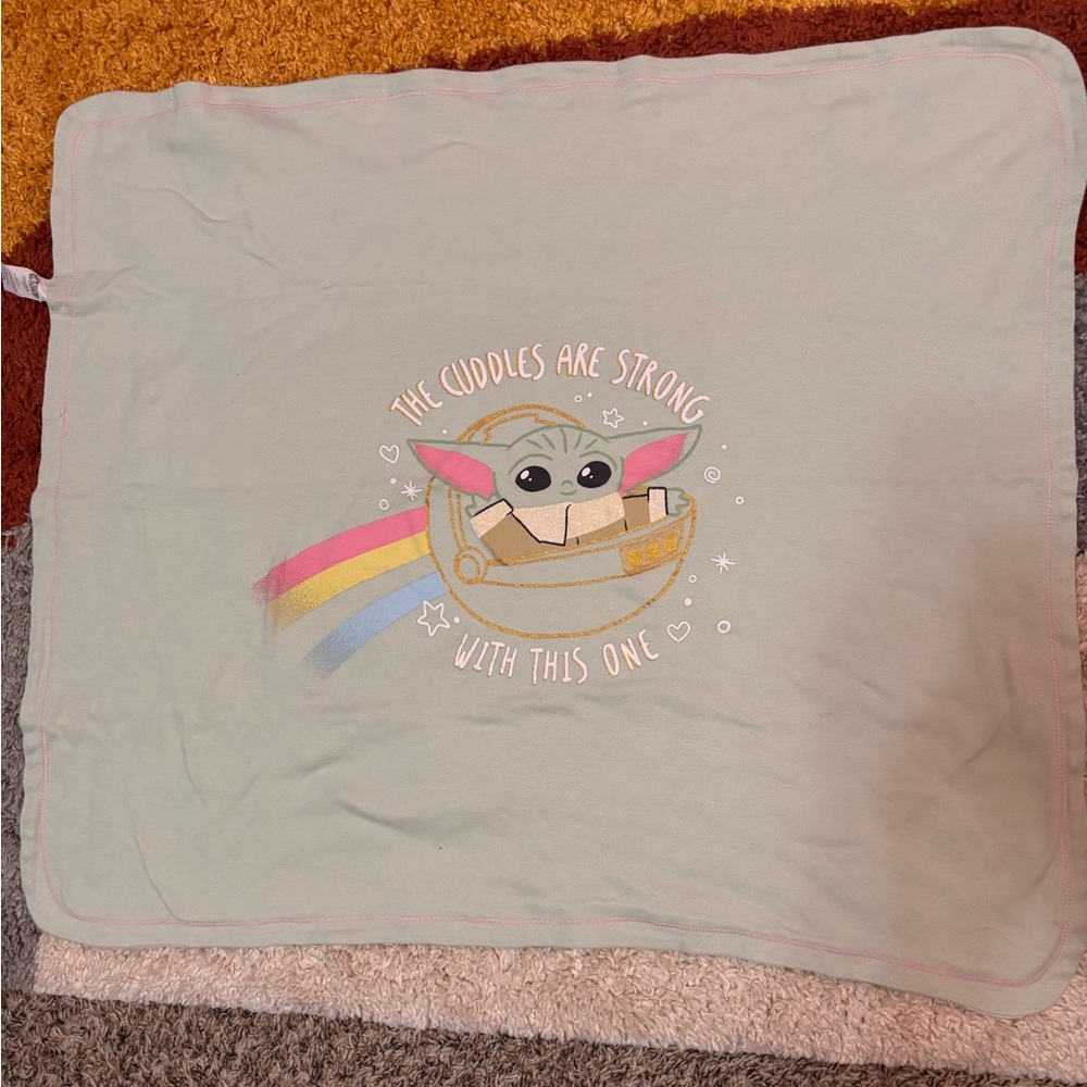 Star Wars Baby Yoda Pastel Blanket